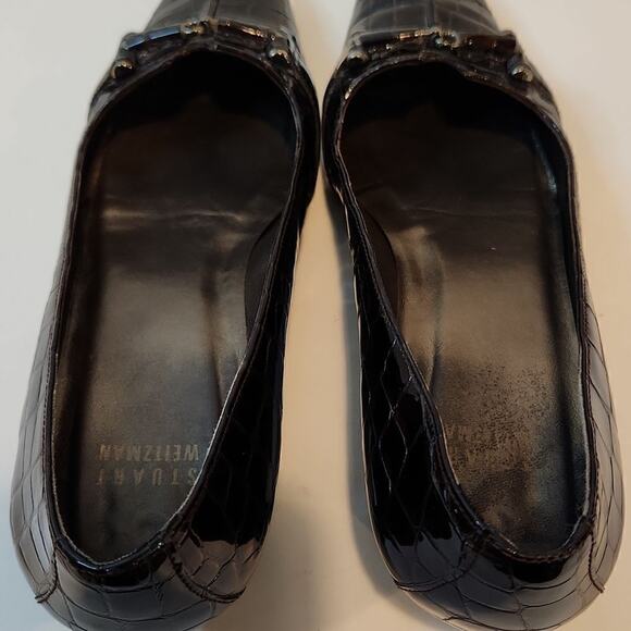 Stuart Weitzman Leather Pumps Platform Mini Heels Shoes Women's Size 7M EUC NICE - Picture 11 of 14